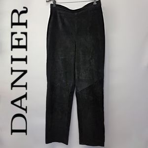 VNTG 90's Danier Leather Pants Plus Size 14 Black